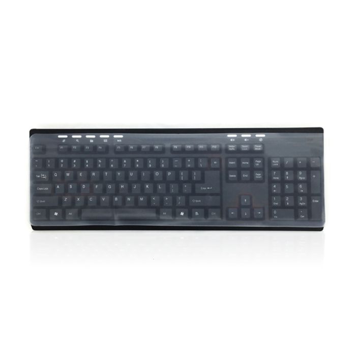 Universal Thin Silicon Keyboard Cover - shown over keyboard