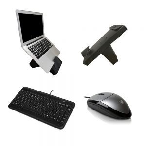 Work On-The-Go Wired Kit: Box Office Mobile, A4 Tech Keyboard & V7 MV3000 Mouse