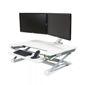 DeskRite 100 Sit-Stand Platform - White