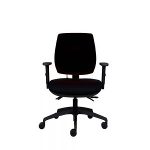 Positiv P-Sit Medium Back Ergonomic Chair - black - front view