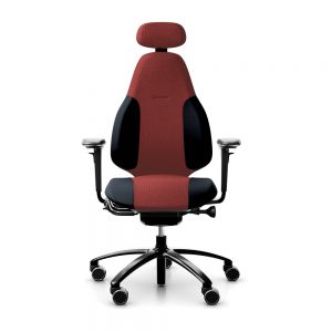 RH Mereo 220 Black/Red Gaming Chair - front view
