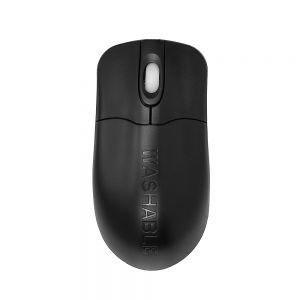 Silver Storm Black Wireless Waterproof Antimicrobial Scroll Wheel Mouse