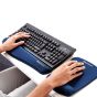 PlushTouch™ Keyboard Wrist Support - Blue - lifestyle shot