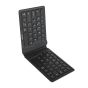 Antimicrobial Folding Ergo Keyboard (UK) - side angle open view