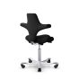 HÅG 8106 Capisco Ergonomic Office Chair - black, back angle view