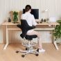 HÅG 8106 Capisco Ergonomic Office Chair - lifestyle shot, shown in the forwards position