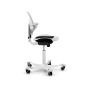 HÅG Capisco Puls 8010 Ergonomic Office Chair - white, side view, with white base