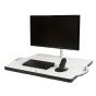 Opløft Sit-Stand Platform with monitor arm - closed position for sitting