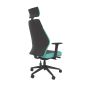 PlayaOne Black/Spearmint Gaming Chair - back angle view