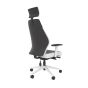PlayaOne White/Black Gaming Chair - back angle view