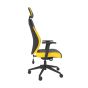 PlayaOne Black/Yellow Gaming Chair - side view