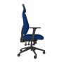 Positiv Me 100 Task Chair (medium back) - navy - side view, with armrests and headrest