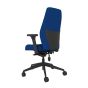 Positiv Plus (high back) Ergonomic Office Chair - navy, back angle view, with armrests
