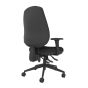 Positiv R600 Ind Task Chair (high back) - black - back angle view