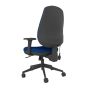 Positiv R600 Ind Task Chair (high back) - navy - back angle view