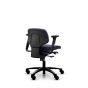 RH Activ 200 Ergonomic Office & Industry Chair - navy, back angle view, with armrests and castors
