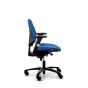 RH Activ 220 Ergonomic Office & Industry Chair - royal blue, side view, with armrests and castors